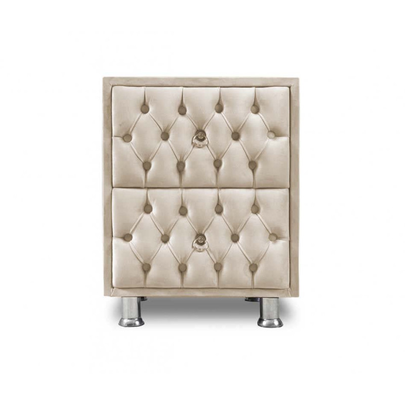 Chevet Chevet Capitonné Beige